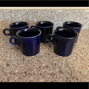Fiesta Fiestaware Coffee Mug Lot Of 5 In Cobalt